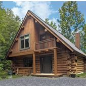 Beautiful with round wood