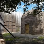 Site traditionnel Huron  - Maison longue Ekionkiestha'