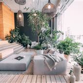 Studio de yoga et jardin urbain