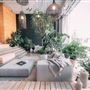 Studio de yoga et jardin urbain