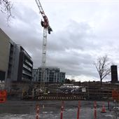 Construction site canal Lachine