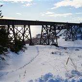 Le pont ferroviaire de Grande-Rivière