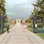 Jardin botanique - Jardin d'accueil et édifice principal