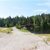 Sentier et chute aux Galets